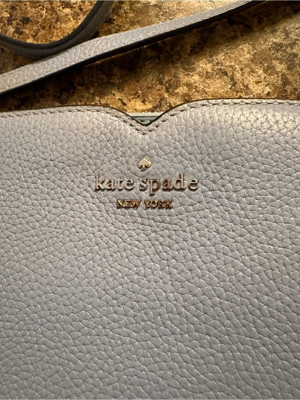 kate spade compact pebbled